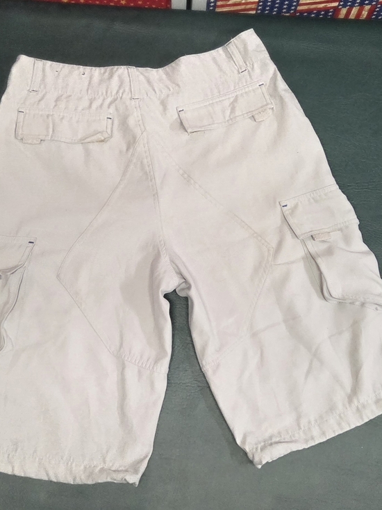**No Boundries Men's Beige Cargo Shorts - Lightweight Summer Utility** - Picture 9 of 9